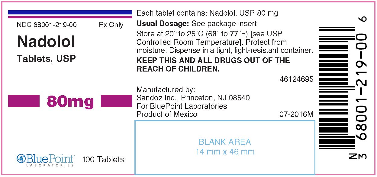 Nadolol Tablets 80mg 100 Tablets Rev 07-16