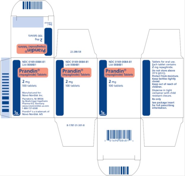 Carton Display Panel - 2 mg 100 Tablets