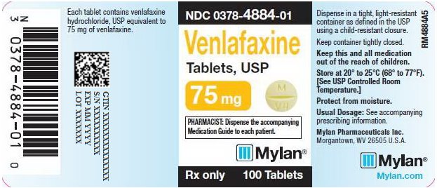 Venlafaxine Tablets, USP 75 mg Bottle Labels