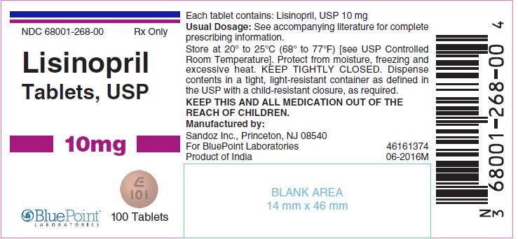 Lisinopril 10mg 100ct 06-16 Product of india