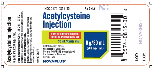 Acetylsysteine Injection Label
