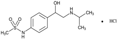 Sotalol Hydrochloride Structural Formula