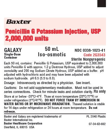 Penicillin G Potassium Representative Carton Label  NDC 0338-1021-41 2 of 2