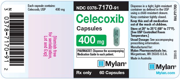 Celecoxib Capsules 400 mg Bottle Label