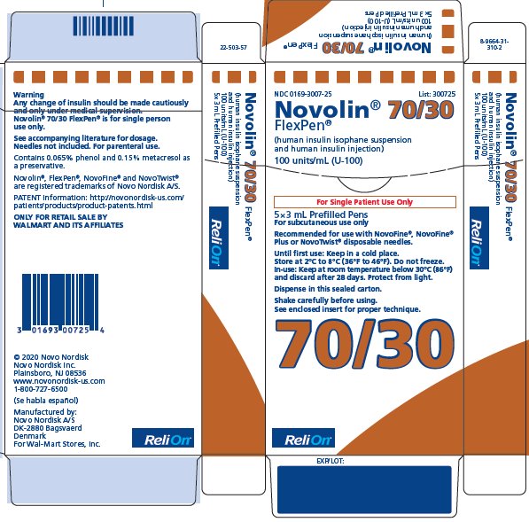 Image of Novolin 70/30 FlexPen Carton - ReliOn
