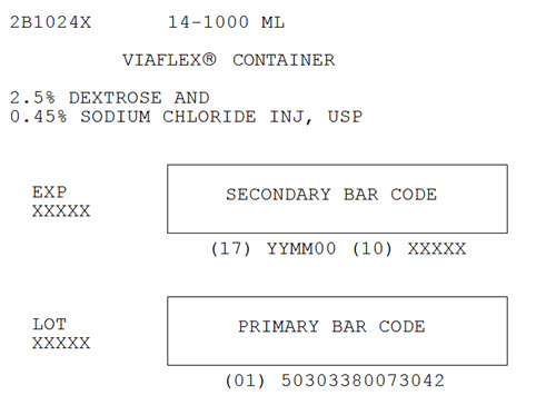 Dextrose & Sodium Chloride Representative Carton Label NDC 0338-0073-042