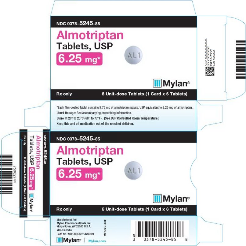 Almotriptan Tablets 6.25 mg Carton Label