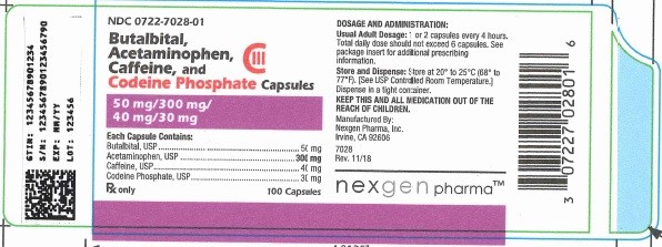 BACC 300, 100-count, Container Label