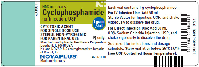 Cyclophosphamide NovaPlus Representative Container NDC 10019-939-50