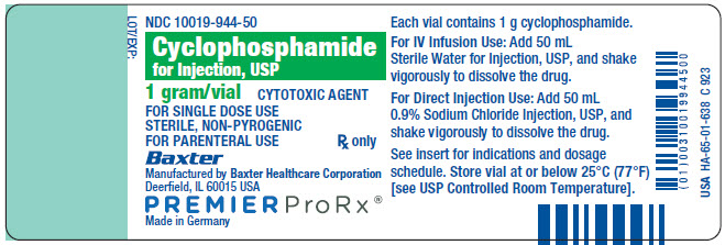 Cyclophosphamide Premier Representative Container Label 10019-944-50