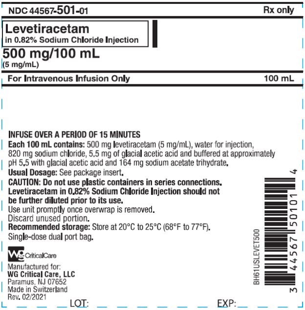 500 mg bag label