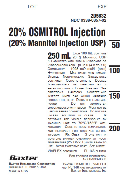 Osmitrol Injection Representative Carton Label  NDC 0338-0353-03