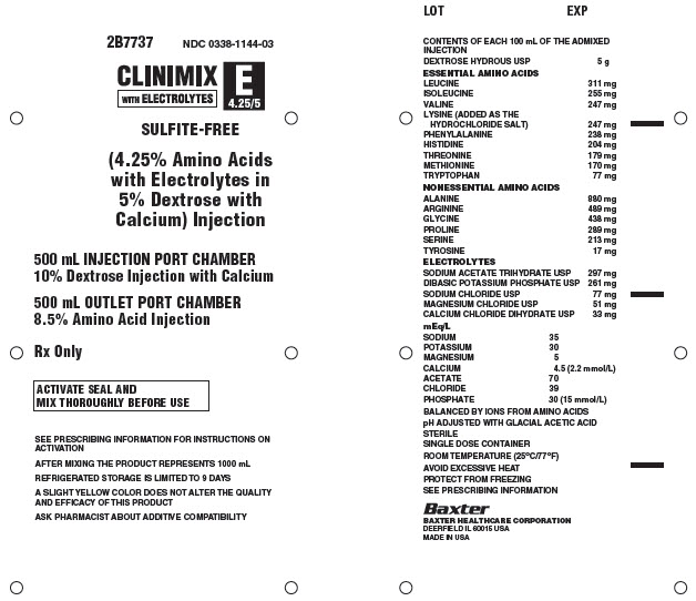Clinimix E Representative Container Label 0338-1144