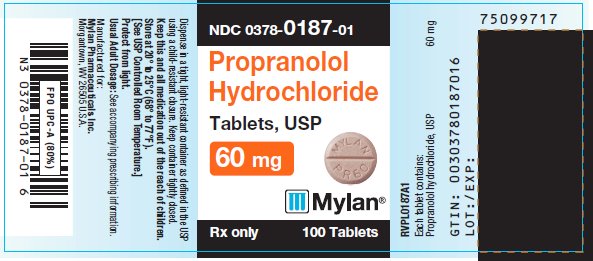 Propranolol Hydrochloride Tablets, USP 80 mg Bottle Label