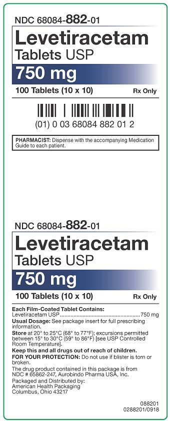 750 mg Levetiracetam Tablets Carton