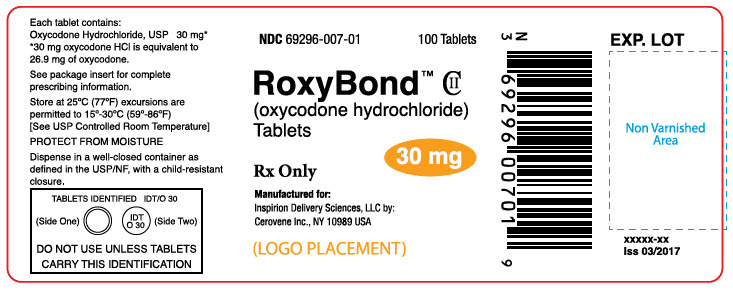 Principal Display Panel - 30 mg Bottle label