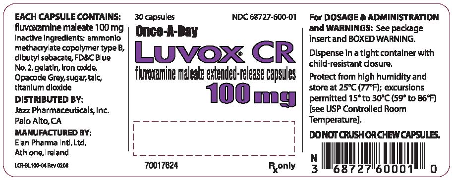 Bottle Label for Luvox CR 100 mg