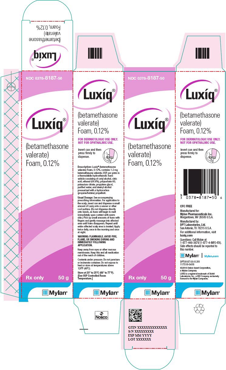 Luxiq Foam 0.12% Carton Label