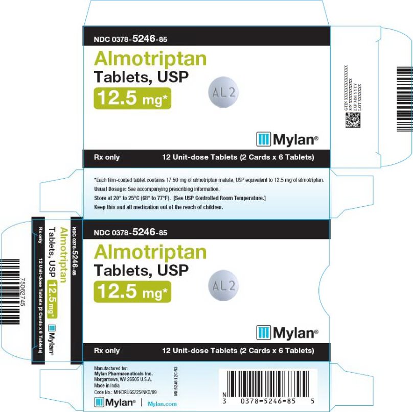 Almotriptan Tablets 12.5 mg Carton Label