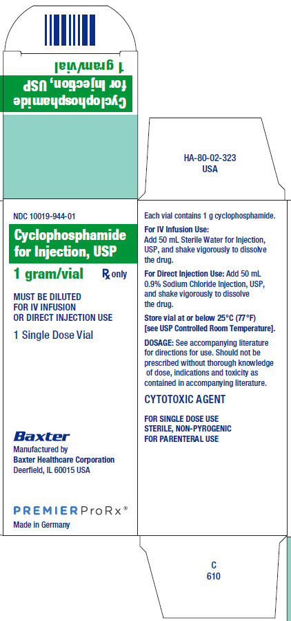 Cyclophosphamide Premier Pro Representative Carton Label 10019-944-01  1 of 2