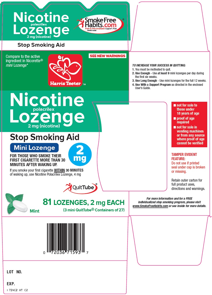 Harris Teeter Nicotine Polacrilex Lozenge Image 1
