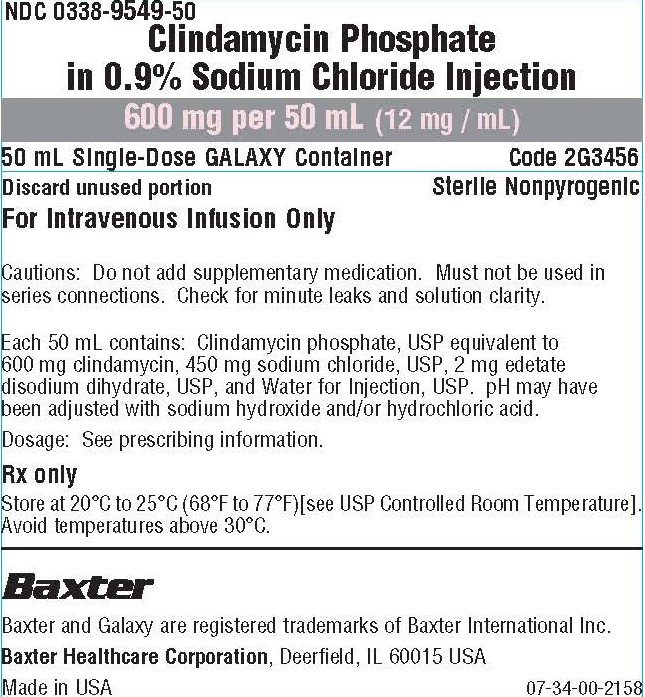 Clindamycin Phosphate in Sod. Chlor. container NDC 0338-9549-50 panel 1 of 2