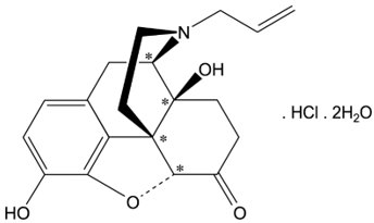 Naloxone Hydrochloride Structural Formula