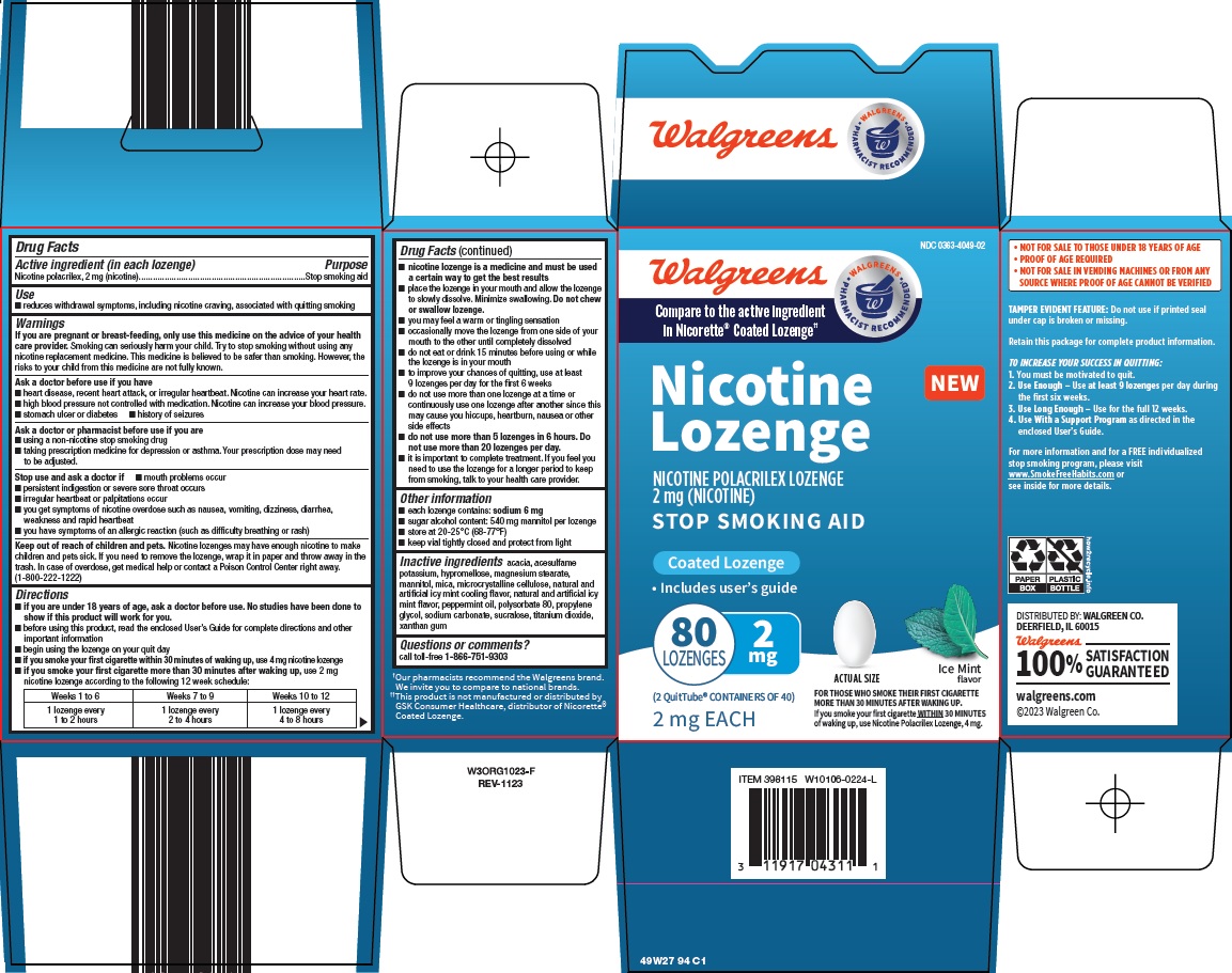 nicotine lozenge 2 mg