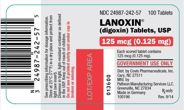 125 mcg Tablet - Government Use Only