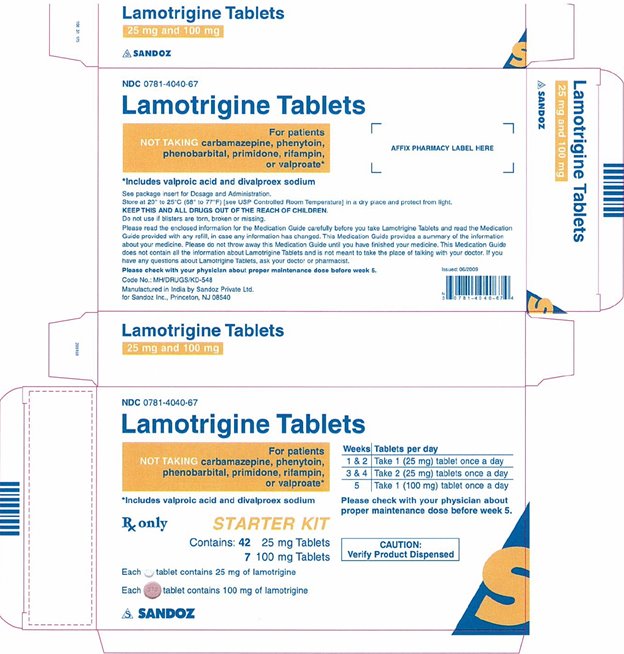 Lamotrigine starter kit 42 tablets 