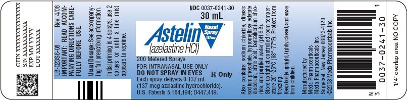 Astelin Nasal Spray Bottle Label
