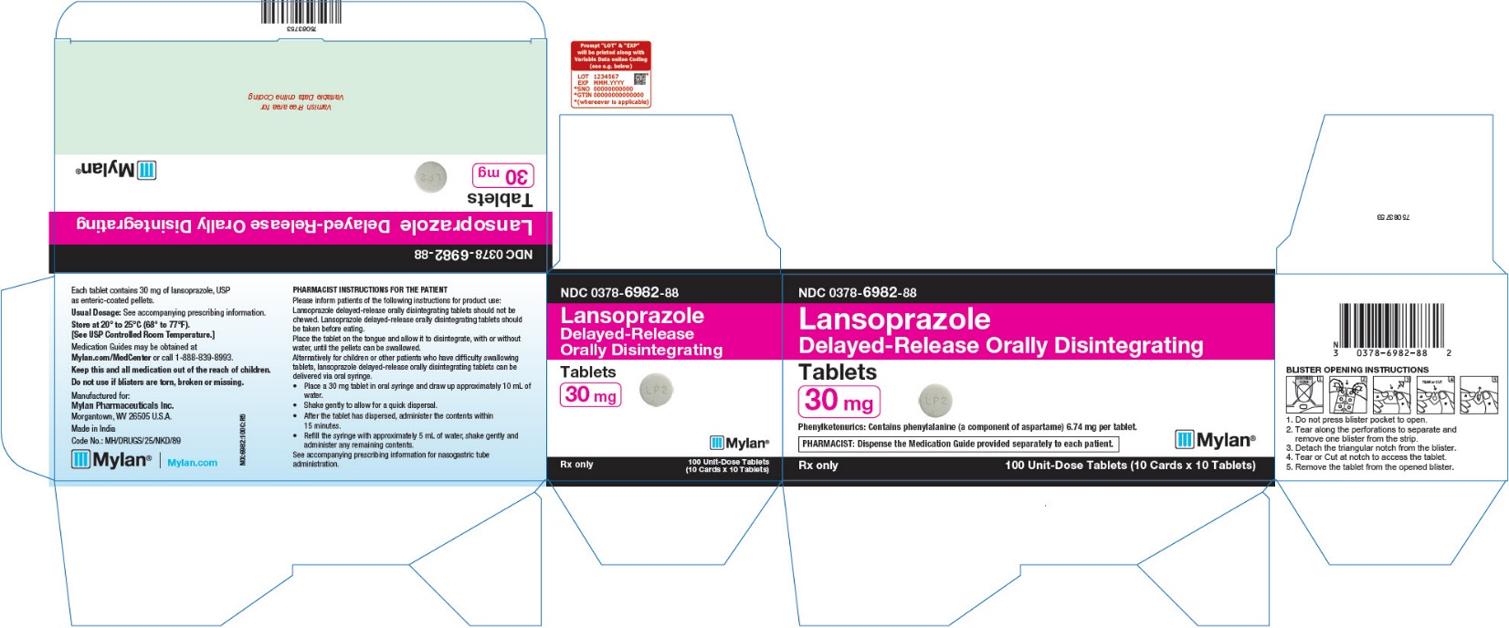 Lansoprazole Delayed-Release Orally Disintegrating Tablets 30 mg Carton LabelLansoprazole Delayed-Release Orally Disintegrating Tablets 30 mg Carton Label