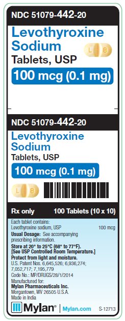 Levothyroxine Sodium 100 mcg (0.1 mg) Tablets Unit Carton Label