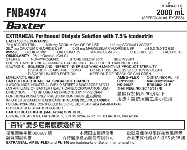 Extraneal Representative Carton Label