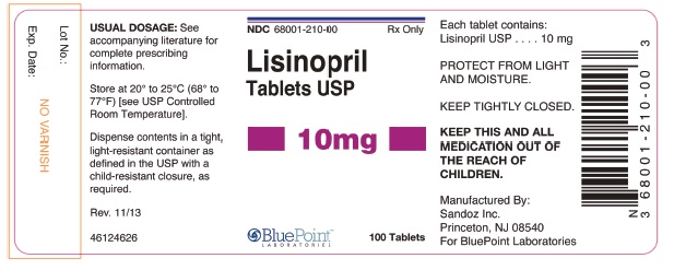 Lisinopril Tablets 10mg 100ct Rev1113