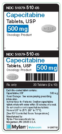 Capecitabine 500 mg Tablets Unit Carton Label