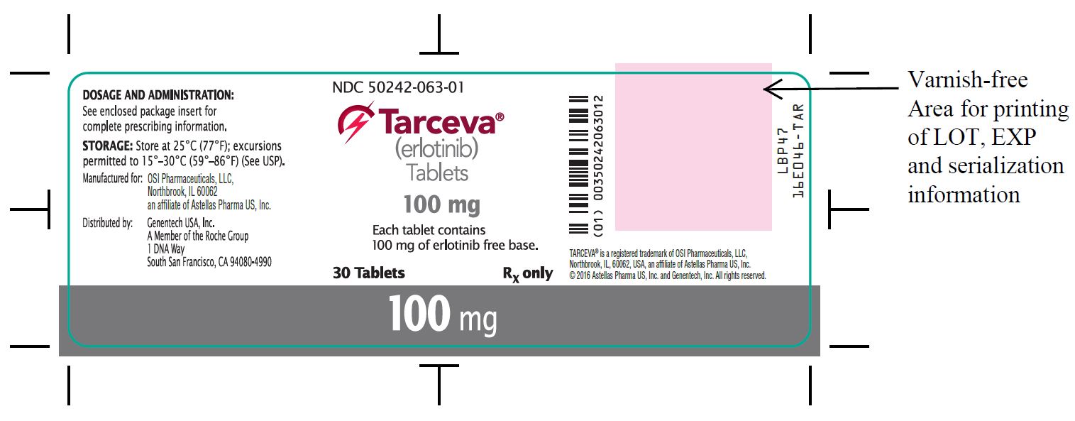 Tarceva (erlotinib) Tablets 100 mg label