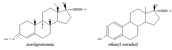 Norelgestromin and Ethinyl Estradiol Structural Formula