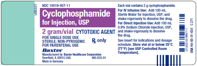 Cyclophosphamide Baxter Representative Container LBL 10019-957-11_HA6501630