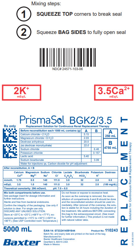 PrismaSol Representative Container Label BGK2/3.5