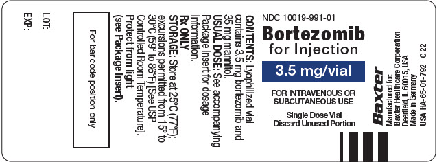 Bortezomib Representative Container Label 10019-991-01