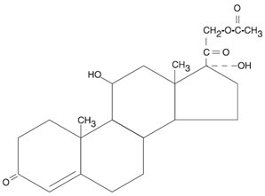 Hydrocortisone Acetate Structural Formula