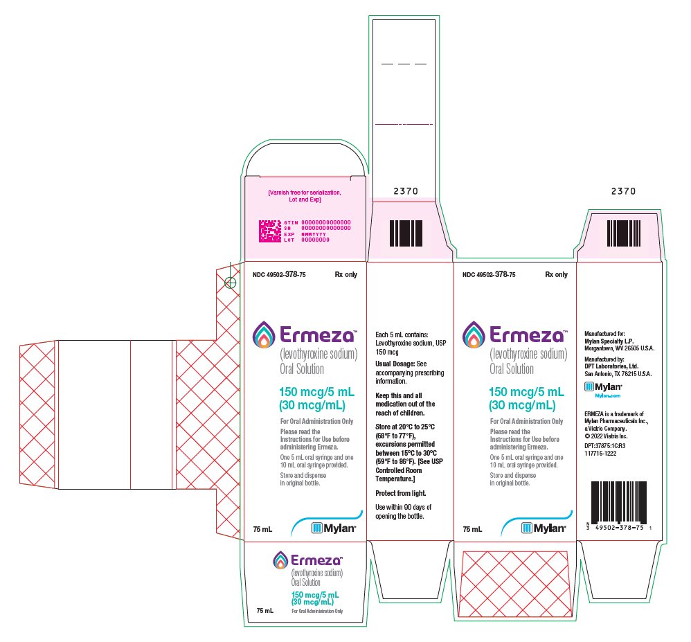 Ermeza Oral Solution 150 mcg/5 mL Carton Label