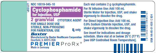 Cyclophosphamide Premier Representative Container Label 10019-945-10