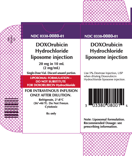 Representative Doxorubicin Carton Label 0338-0080-01 - 3 of 4
