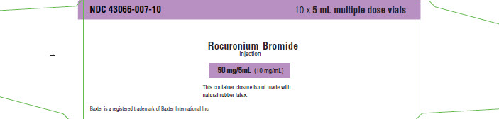 Rocuronium Representative Carton Label 50mg 43066-007-10 4 of 4