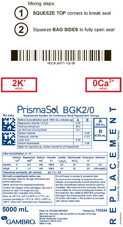 PrismaSol Representative Container Label BGK2/0