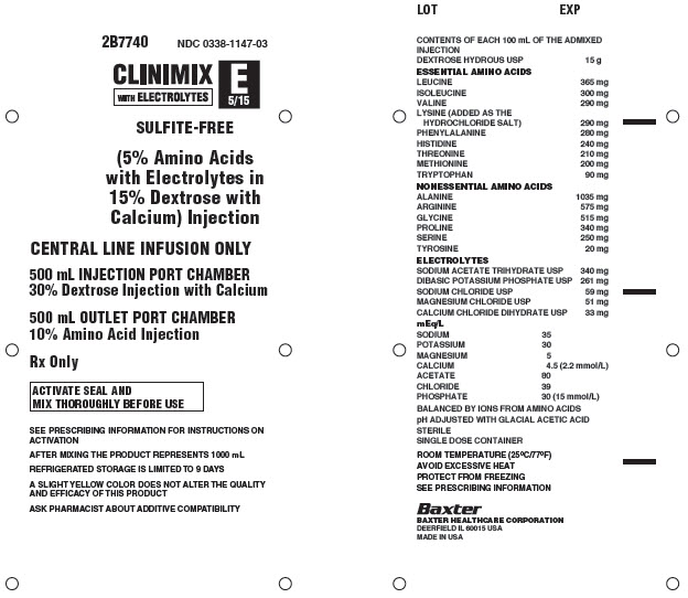 Clinimix E Representative Container Label 0338-1147