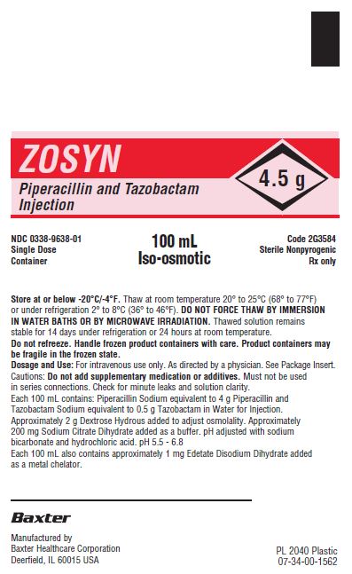 Zosyn Representative Container Label - 0338-9638-01 1 of 2