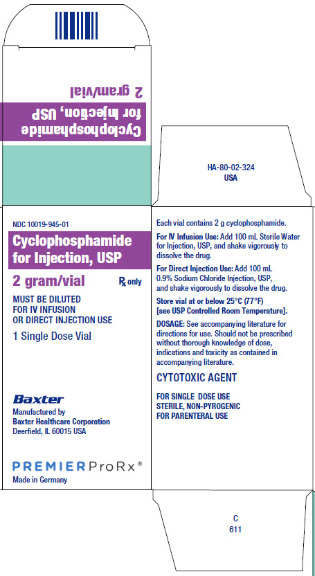 Cyclophosphamide Premier Pro Representative Carton Label 10019-945-01   1 of 2